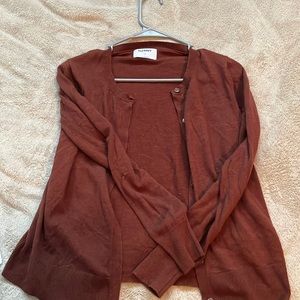 Button up sweater. Size: M. Color: Orange. Brand: Old Navy